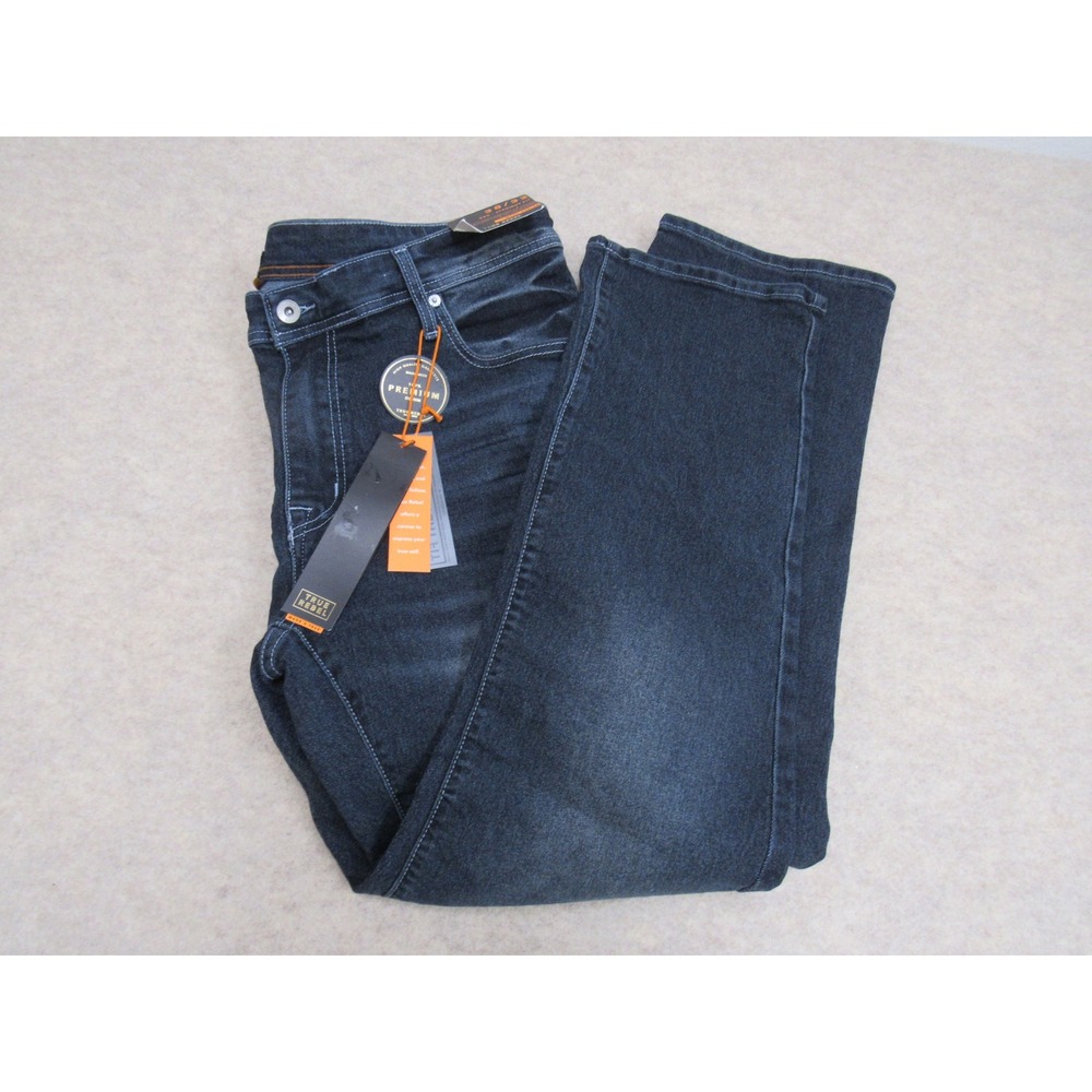 True Rebel 805 Straight Fit Mens Jeans Dark Wash Blue Denim‎ 38x32 NWT